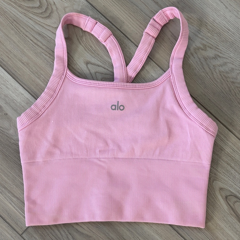 Alo Sweet Pink Sports Bra
